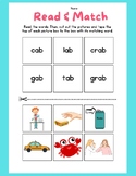 FUN Read Cut Paste AB Word Family Worksheet CVC Families R