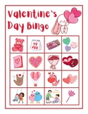 CUTE Valentine's Day Bingo Game Printable Activity 30 Card