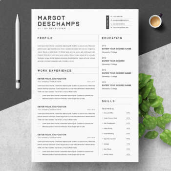 Preview of Apple Pages] Basic Resume / CV