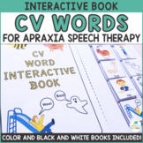 CV Word Interactive Book for Apraxia and Articulation