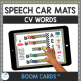CV Word Speech Therapy Car Mats for Apraxia Interactive Bo