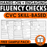CVC 3-in-1 Fluency Checks Phonics Science of Reading Based