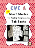 CVC Short Stories/ Reading Comprehension Passages Mini Tab Book