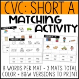 CVC Short A Matching Activity