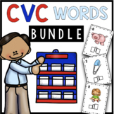 CVC Activities BUNDLE - Literacy Centers - Worksheets