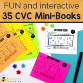 CVC Activities Mini Books | CVC Words Phonics Practice