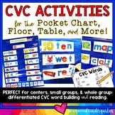 CVC Activities for Pocket Chart, Table, or Floor! Literacy
