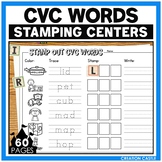 CVC Activity for Stamping CVC Words in Literacy Centers