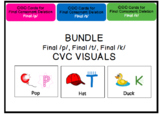 CVC Apraxia & Phonology Visuals [Final Consonant Deletion: