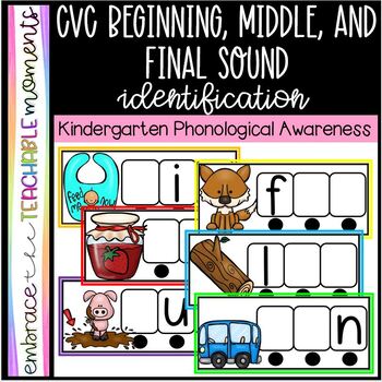 Preview of CVC Beginning, Middle, and Final Sound Identification