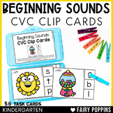 CVC Beginning Sounds Clip Cards - Phonological Awareness |