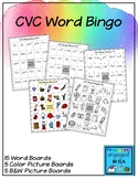 CVC Bingo Boards - Words & Pictures