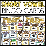 CVC Bingo Game Short Vowel Word Practice