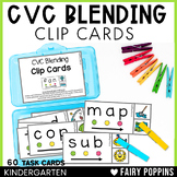 Blending CVC Words Task Cards - Phonemic Awareness Activities