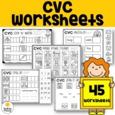 CVC Blending and Segmenting Worksheets