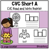 Short A CVC Words Decodable Booklet Short A Word Family