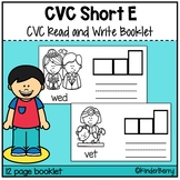 Short E CVC Words Decodable Booklet Short E Word Family