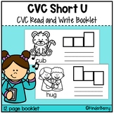 Short U CVC Words Decodable Booklet Short U Word Family
