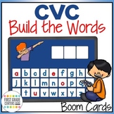 CVC Words Boom Cards Phonics Game for Short Vowels