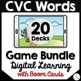 CVC Words Boom Cards Bundle Distance Learning (480 digital cards)