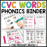 CVC Words Binder Activities for Centers & Small Group Read