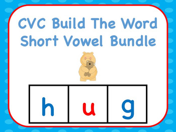 Preview of Interactive CVC Build The Word Short Vowel Bundle