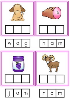 CVC - Build a Word Cards by Juela Champion | TPT