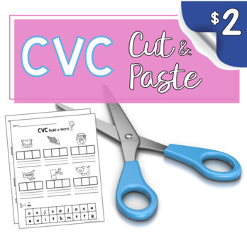 Preview of CVC Build a Word - Differentiated - Cut & Paste
