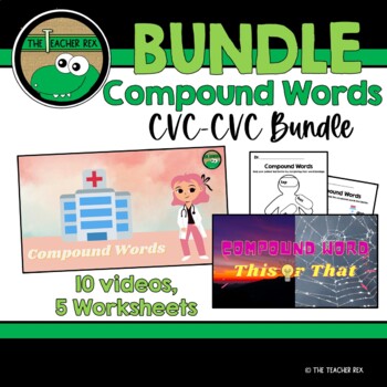Preview of CVC-CVC Compound Words BUNDLE