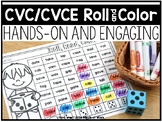 CVC/CVCE Roll and Color Word Mats