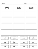 CVC/CVCe/CVVC Practice Sort