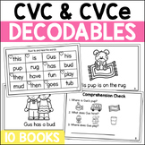 CVC & CVCe Word Decodable Readers | K-1 Decodable Books | 