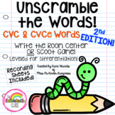 CVC & CVCe Words 2nd Edition-Unscramble the Words!