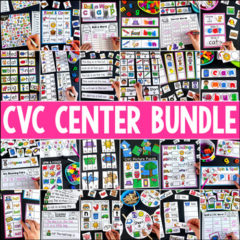 Preview of CVC Center Mega Bundle - Short Vowels