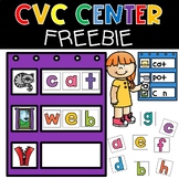 CVC Center Pocket Chart FREEBIE