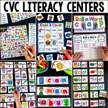 Preview of CVC Centers - Short Vowels (Volume One)