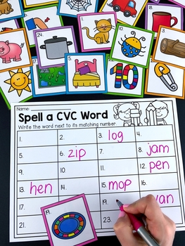 CVC Centers - Short Vowels (Volume Two) by My Teaching Pal | TpT