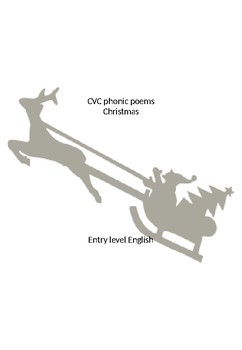 Preview of CVC Christmas poems