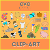 CVC Clip Art!!! Short A, E, I, O, U