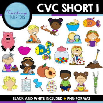 Preview of CVC Clip Art- Short I