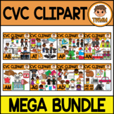 CVC Clipart MEGA BUNDLE l CVC Word Families l TWMM Clip Art