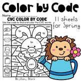 CVC Color by Code Spring Theme
