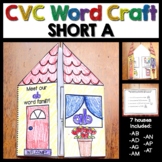CVC Craft for Short Vowel A  |  Word Family Craft Bulletin