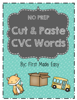 Preview of CVC Cut and Paste