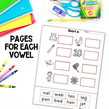 cvc worksheets for kindergarten by time 4 kindergarten tpt