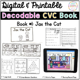 CVC Decodable Book: Jax the Cat