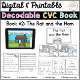 CVC Decodable Book: The Rat and the Ham