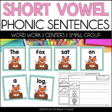 CVC Decodable Sentence Sorts - Phonics Worksheets