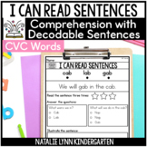 CVC Decodable Sentences Kindergarten Reading Fluency