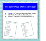 CVC Decodable Stories Bundle